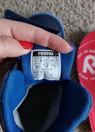Демисезонные, весенние ботинки reima patter. размер 24, стелька 15 см.8 фото