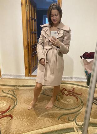 Пальто під пояс  кашемір