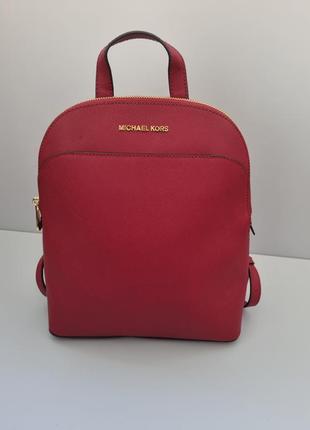 Шкіряний рюкзак michael kors, бордовий рюкзак, сумка michael kors, ранець, наплічник michael kors