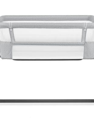 Приставная кроватка-люлька kinderkraft neste up 2 light grey (klneup02lgr0000)3 фото