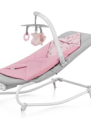 Шезлонг-гойдалка kinderkraft felio 2 peony rose (kbfeli20pnk0000)