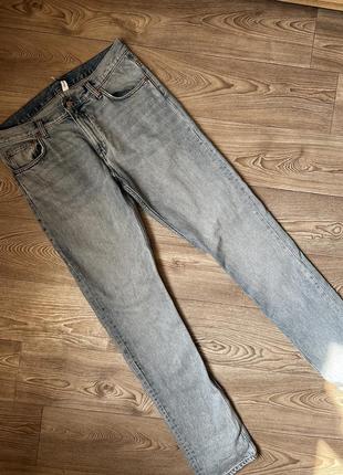 Мужские джинсы slim fit голубые3 фото