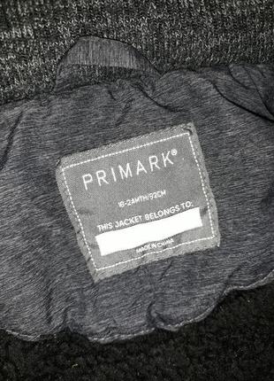 Демі курточка, парку primark на 1,5-2,0 роки8 фото