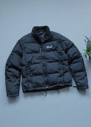 Знижка 🔥 жіночий короткий кроп пуховик чорний jack wolfskin the north face 700 berghaus nike джек вольфскін без капюшону весняний демісезонний м л