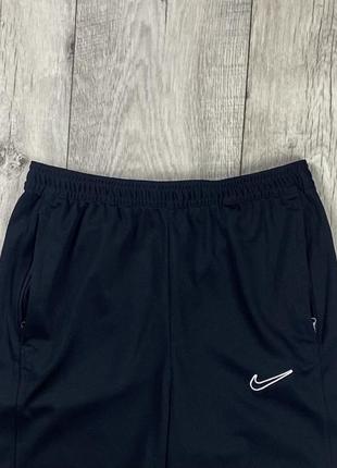 Nike dri-fit штаны 158-170 см подростковые зауженные чёрные оригинал3 фото