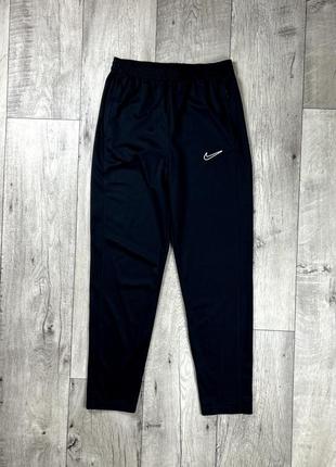 Nike dri-fit штаны 158-170 см подростковые зауженные чёрные оригинал