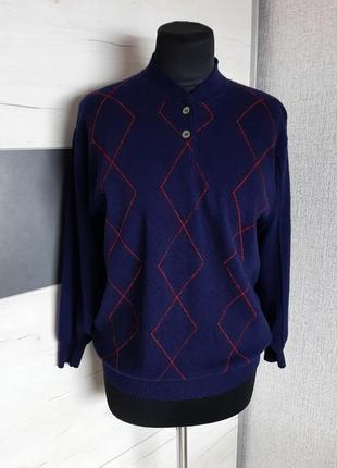 Шерстяной джемпер свитер размер l