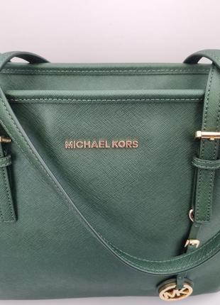 Шоппер michael kors, кожаная сумка michael kors, тоут michael kors, дорожная сумка, офисная сумка, брендовая сумка, michael kors сафьяно3 фото