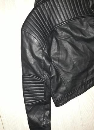 Шкіряна куртка, косуха kiko&koko на 6-7 років6 фото