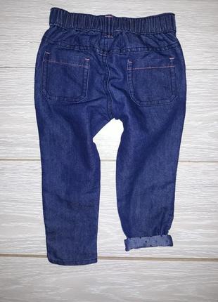 Легкі, тонкі джинсі nutmeg на 9-12 місяців4 фото