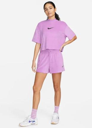 Шорты женские nike midi swoosh shorts оригинал3 фото