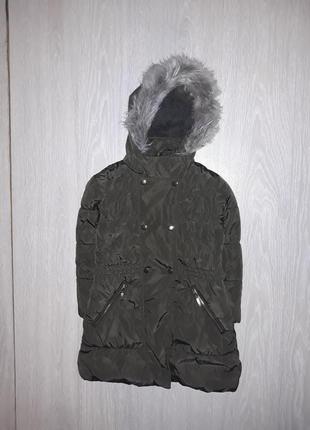 Зимова курточка пальто tu на 5-6 років1 фото