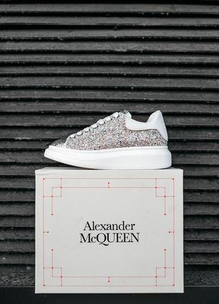 Кросівки mcqueen glitter-leather кросівки10 фото