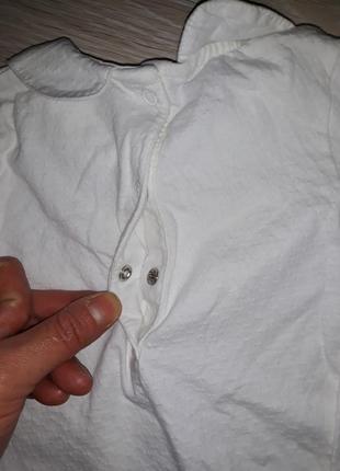 Білий бодік сорочка tu на 9-12 міс6 фото