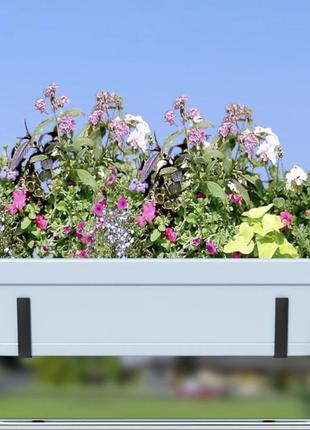 Балконні регульовані кріплення для квітів та вазонів 2шт1 фото