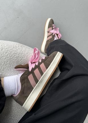 adidas heat gear leggings pattern brown pink адидас кампус коричневого с розовым цветами7 фото