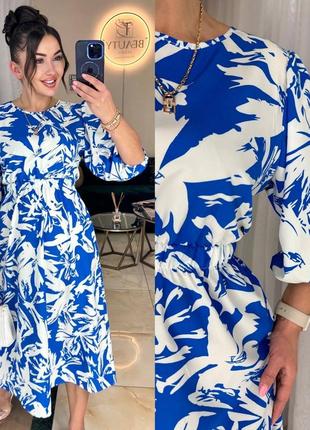 Платье арт 418харз ткань супер софт цвет белый, малиновый, синий, фрезовый размер 42-44,46-48,50-527 фото