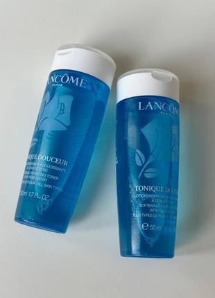 Лосьйон для обличчя зволожуючий, для всіх типів шкіри lancome tonique douceur міні 50мл1 фото