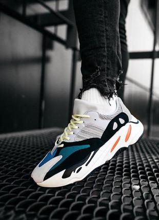 Adidas yeezy boost 700 w*ve r*nner solid чоловічі кросівки адідас