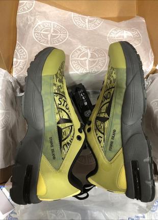 Оригинал кроссовки stone island grime sneakers, оригинальные рефлективные кроссовки stone island, si7 фото