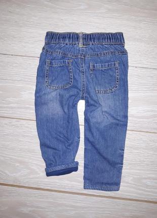 Утеплені джинси  george на 9-12 міс4 фото