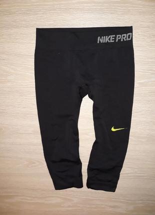 Бігові тайтси, лосини nike pro 3/4 504626, розмір s