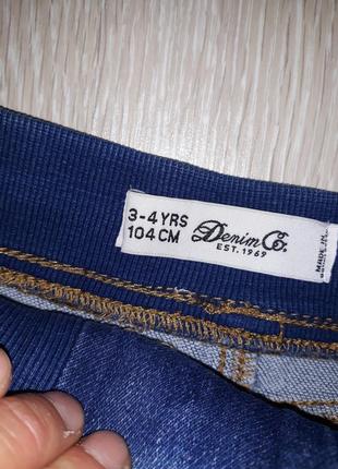 М'які, джинсові шорти denim co на 3-4 роки4 фото