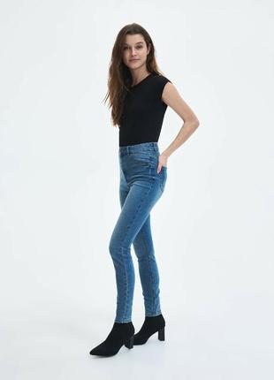 Джинси slim fit reserved, 36 еu синий