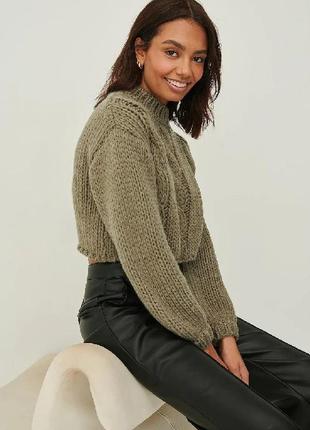 Трикотажний укорочений светр, na-kd, s/m3 фото