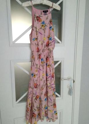 Цветочное платье new look фиалки лаванда6 фото