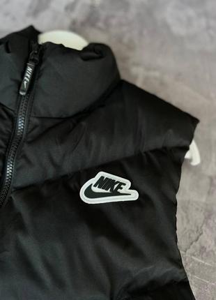 Мужская жилетка nike на весну в бордово-черном цвете premium качества, стильная и удобная жилетка на каждый день7 фото