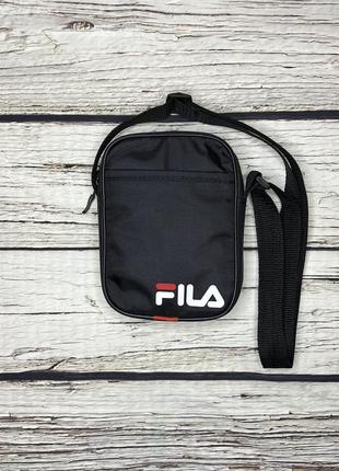 Барсетка fila/ мужская спортивная сумка через плечо фила / сумка fila черного цвета6 фото