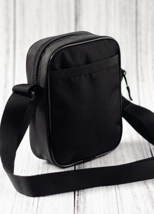 Чорна барсетка new york yankees / чоловіча спортивна сумка через плече нью йорк / сумка new york yankees3 фото