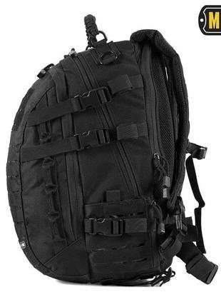 M-tac рюкзак mission pack laser cut black, рюкзак штурмовий 25л, військовий рюкзак чорний, туристичний рюкзак2 фото