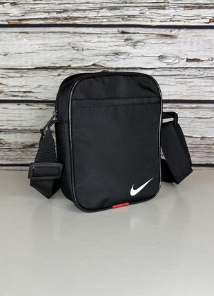 Барсетка nike/ чоловіча спортивна сумка через плече найк / сумка nike чорного кольору4 фото