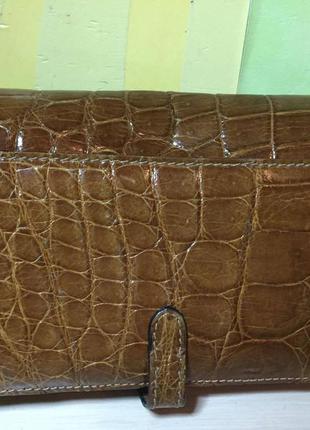 Шикарна сумка з шкіри крокодила4 фото