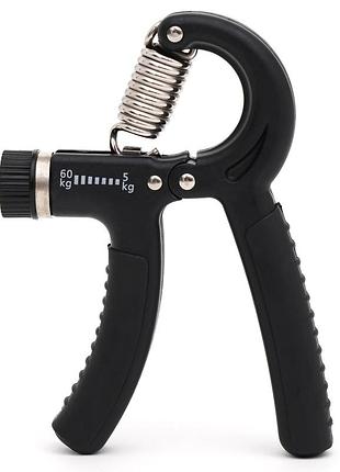 Эспандер кистевой cornix 5-60 кг с регулируемой нагрузкой xr-0145 black