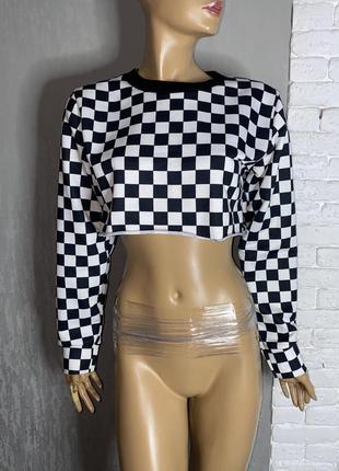 Укороченный свитшот топ boohoo, m