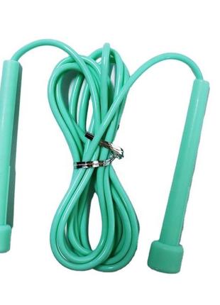 Скакалка скоростная для кроссфита 2.6м бирюзовая спортивная скакалка для похудения |...