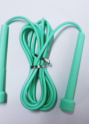 Скакалка скоростная для кроссфита 2.6м бирюзовая спортивная скакалка для похудения |...