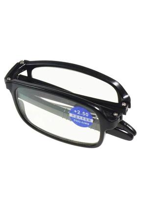 Окуляри з діоптріями для зору +2.5d фокус плюс, окуляри для читання з діоптріями + сірий чохол (st)2 фото