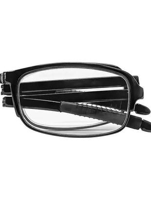 Окуляри з діоптріями для зору +2.5d фокус плюс, окуляри для читання з діоптріями + сірий чохол (st)6 фото