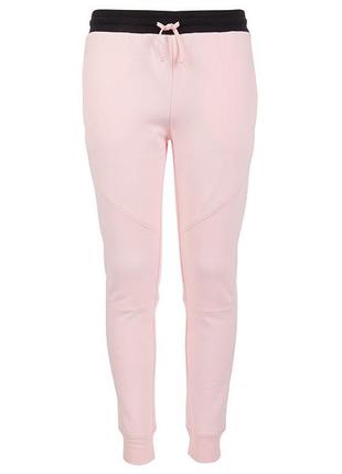 Утеплённые розовые спортивные штаны1 фото