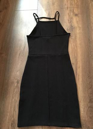 Чёрное платье, размер хс-343 фото
