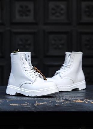 Черевики dr. martens tripple white ботинки3 фото