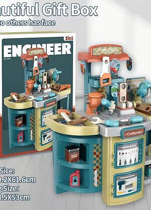 Дитячий ігровий верстат з інструментами 14p04