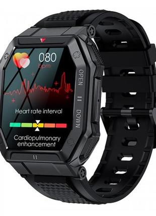Мужские наручные умные смарт часы smart watch modfit shockwave all black