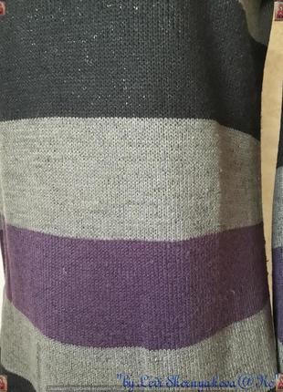 Фирменный terranova вязанный свитер/туника с люрексом с обьёмным горлом , размер с-л6 фото