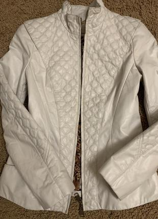 Стьобана шкіряна куртка натуральна pennambiance розмір s/m6 фото