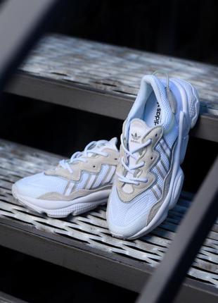 Кросівки adidas ozweego white textile кроссовки6 фото